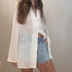 ✨Vintage Express Ivory Blouse